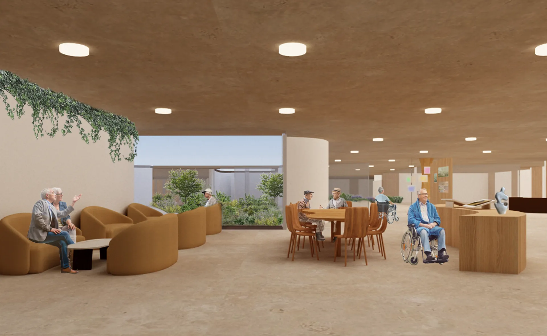 Common area of the post-recovery space