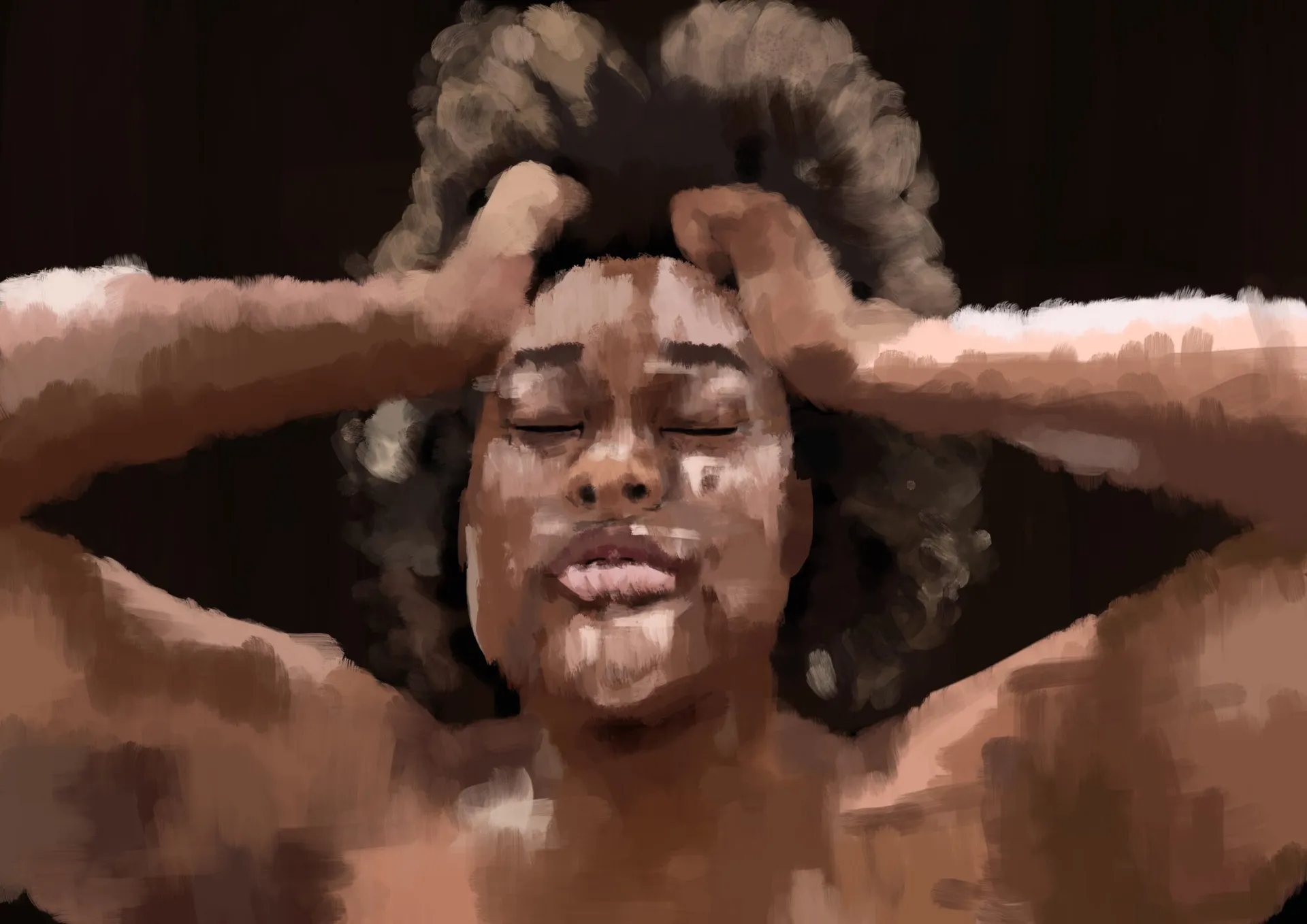 Vulnerability - Digital Portrait by Cynthia Mangueira