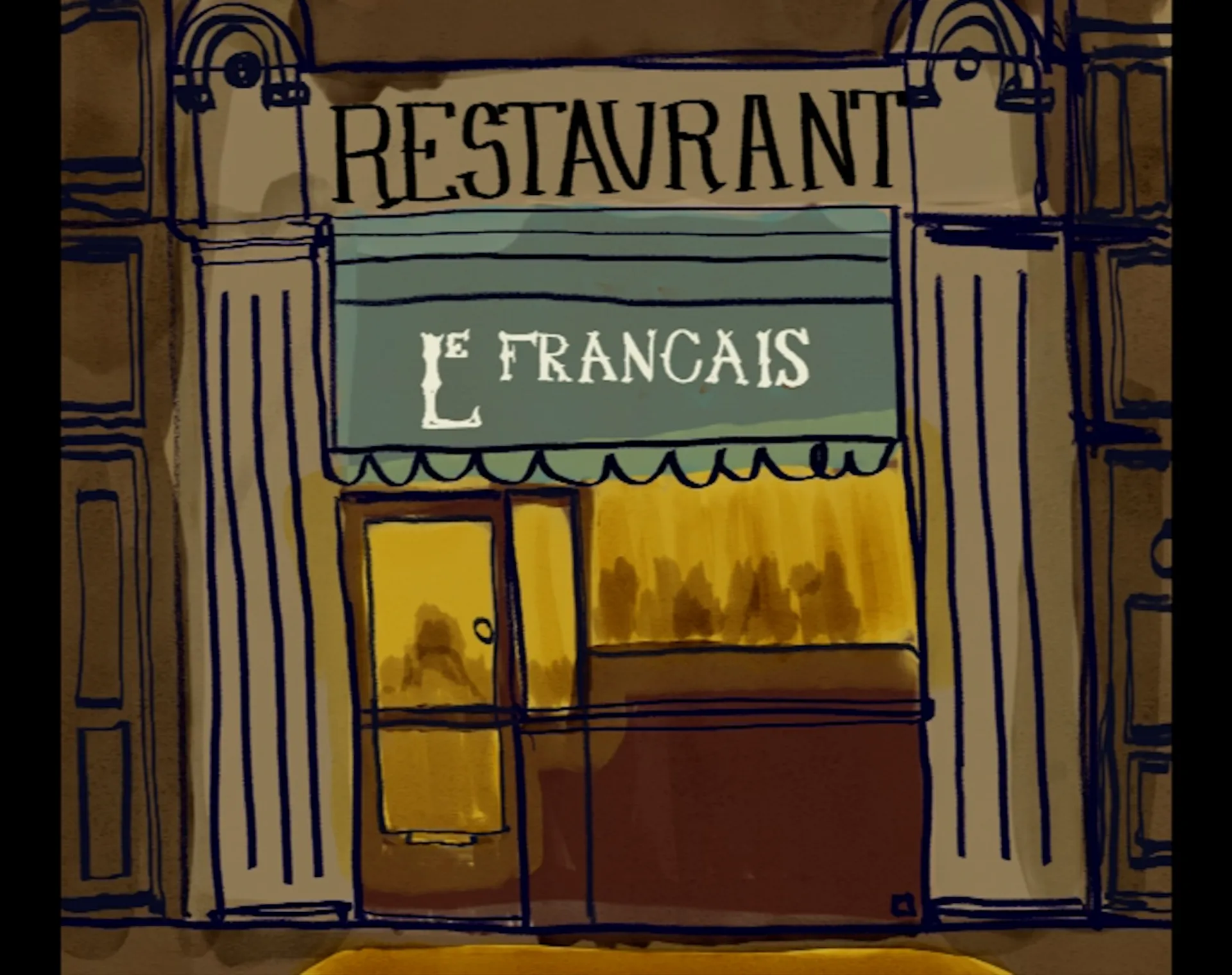 Exterior shot of 'Le Francais'