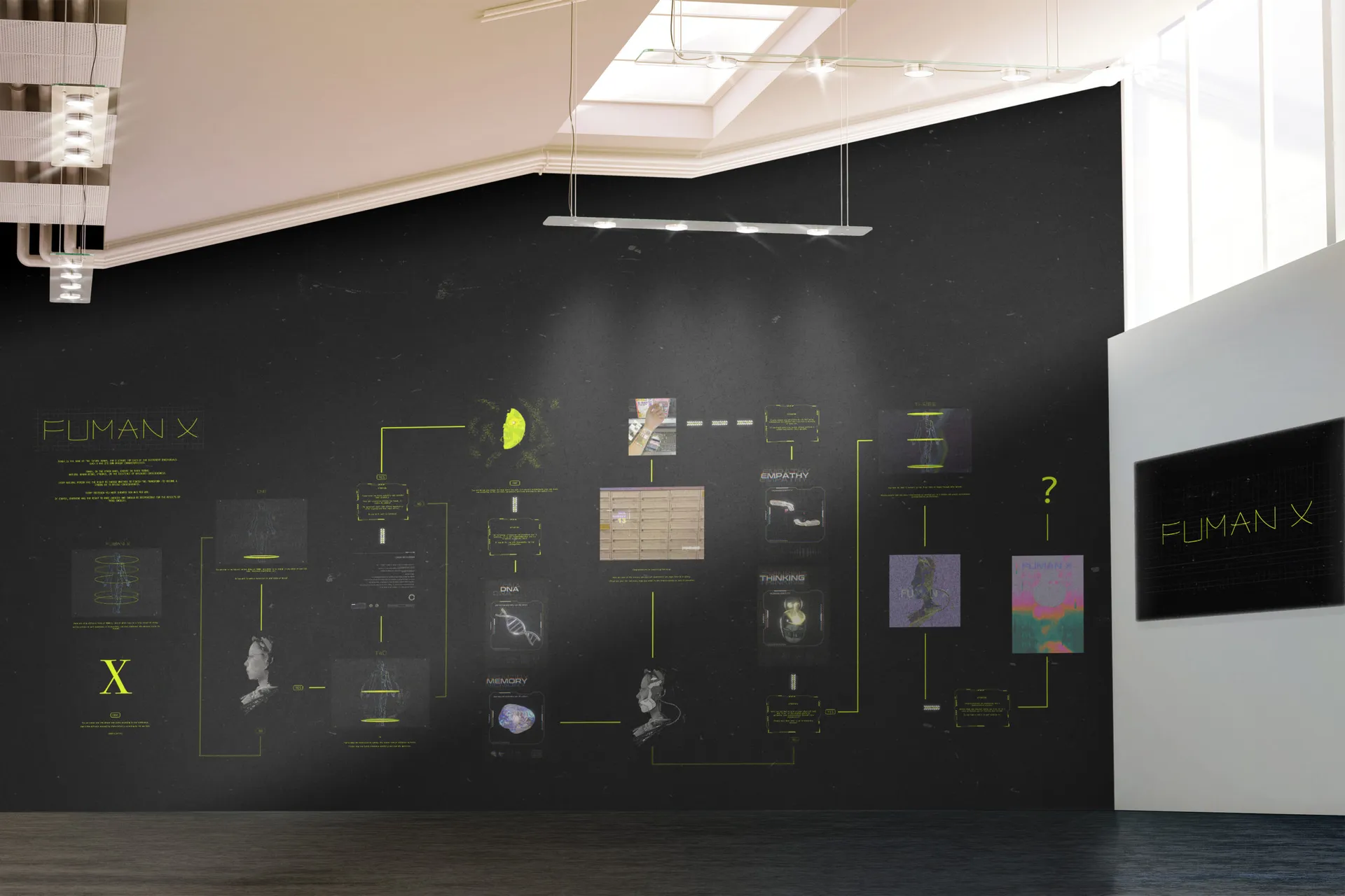 Interactive wall is a good way to present the whole project completely.