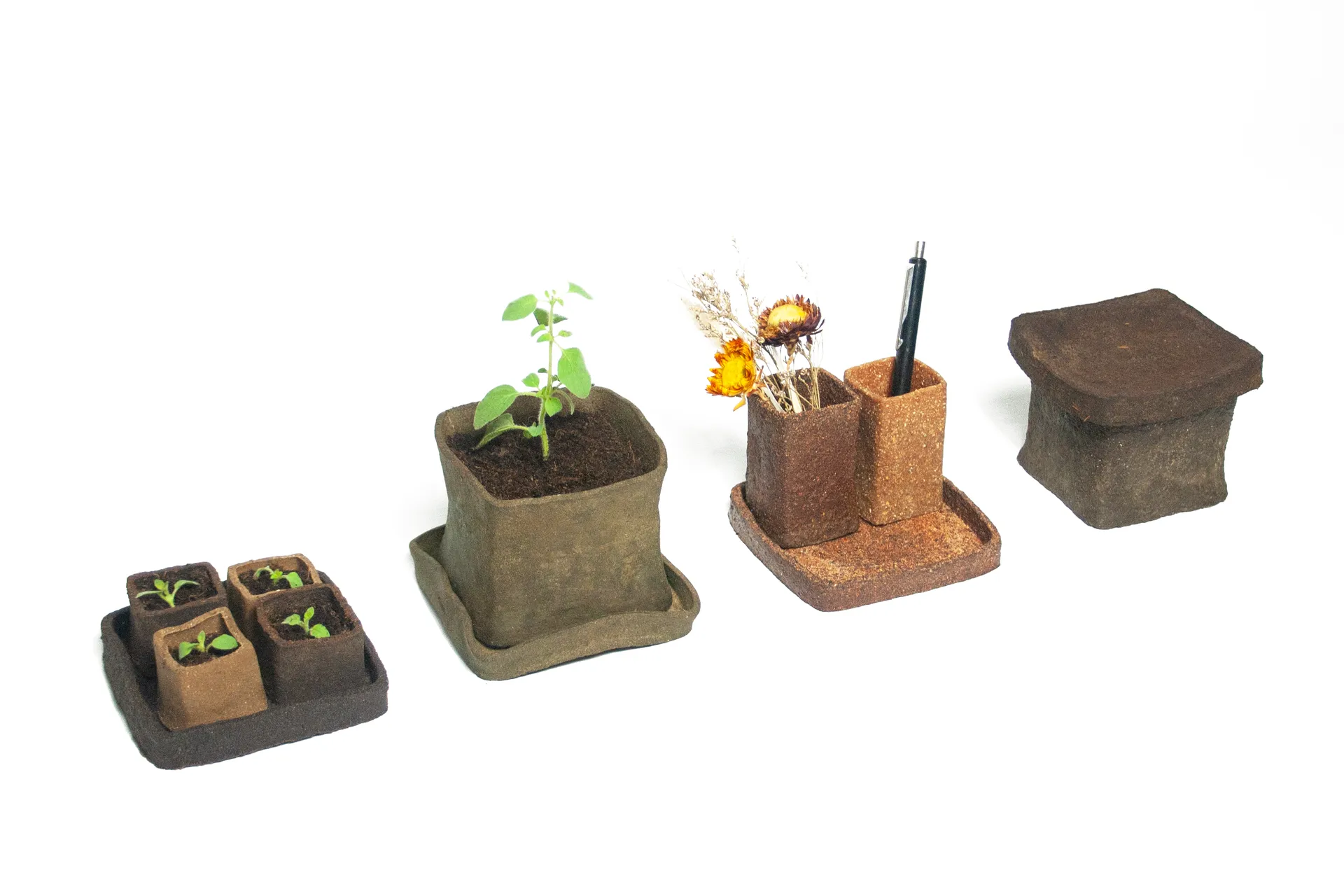 Food waste bioplastic product range